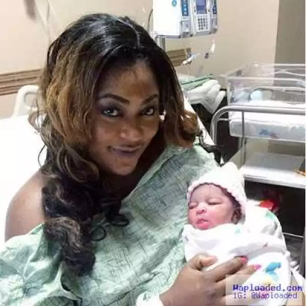 Nollywood actress, Uche Elendu, gives birth to her bundle of joy